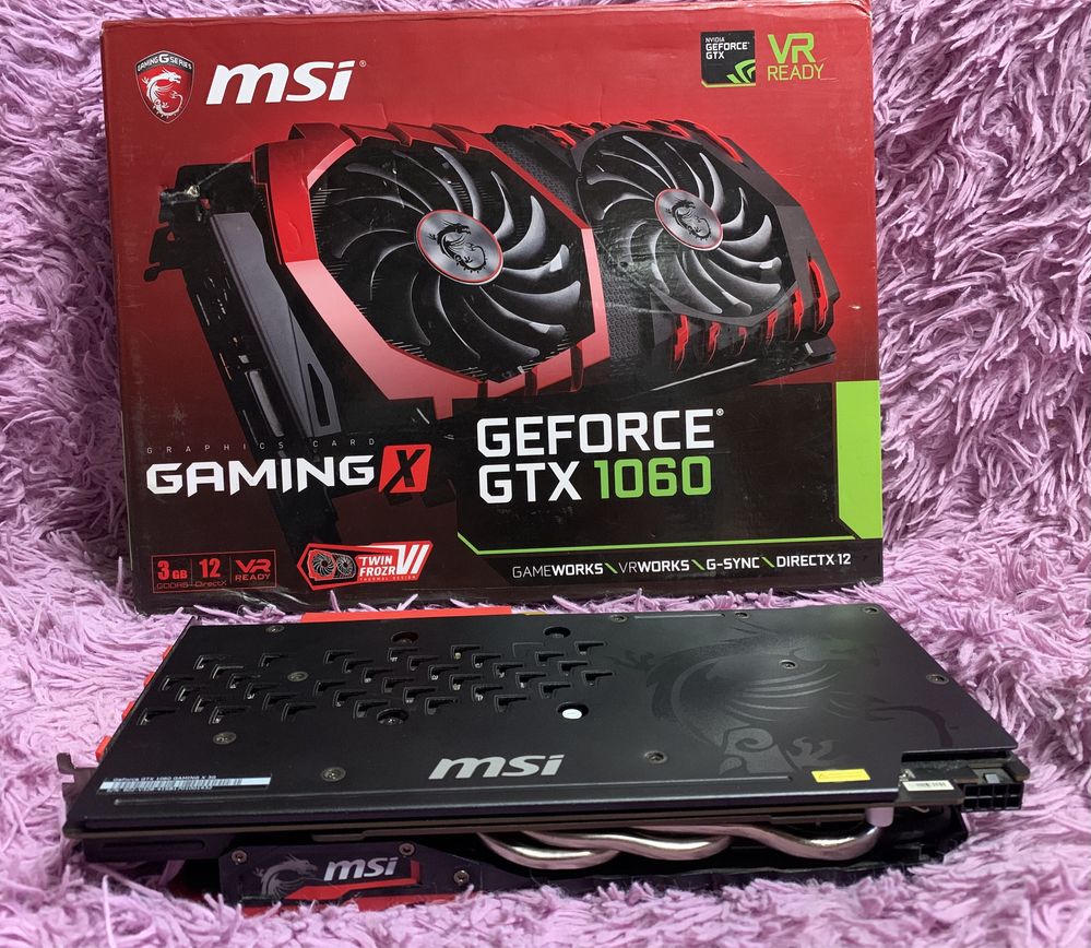 Відкокарта GTX MSI 1060 3gb Gaming X холодна!