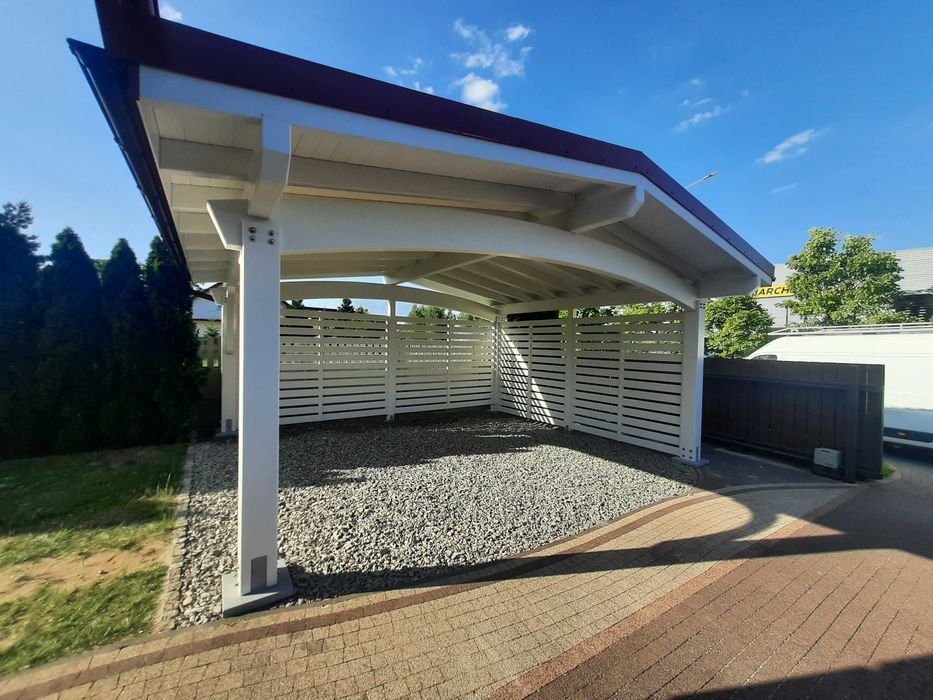 Wiata garażowa drewniana Italia 6x7M BSH