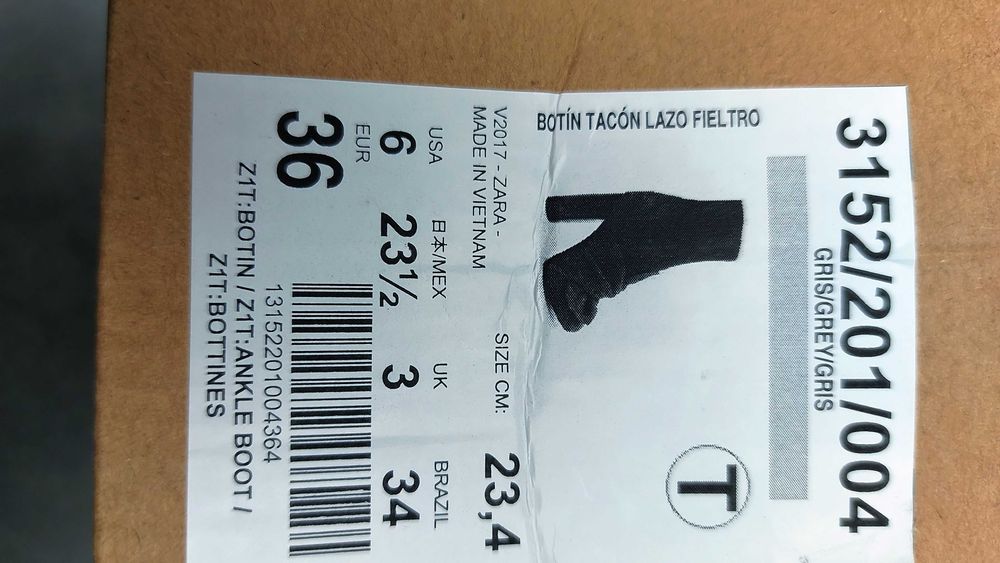 buty, botki ZARA rozmiar 36