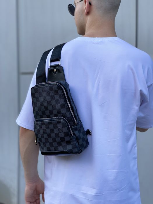 Мужская сумка Louis Vuitton чоловіча сумка слінг барсетка месенджер