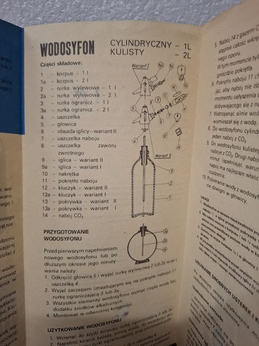 Wodosyfon cylindryczny okrągły instrukcja obsługi prl