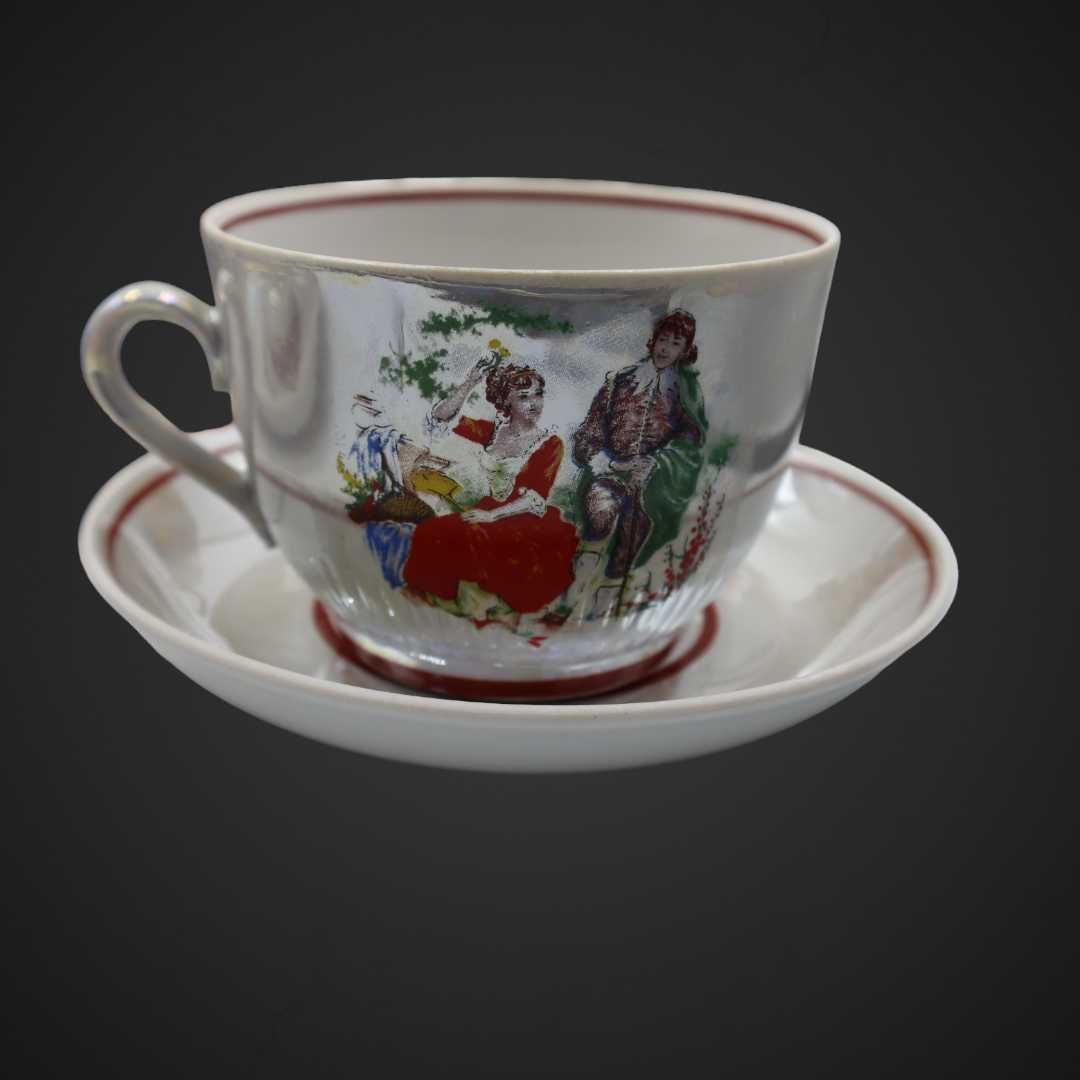 Porcelana CCCP filiżanki + cukiernica  B41/051162