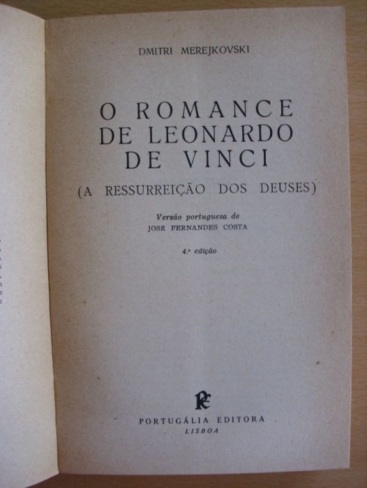 O Romance de Leonardo de Vinci de Dimitri Merejkovski