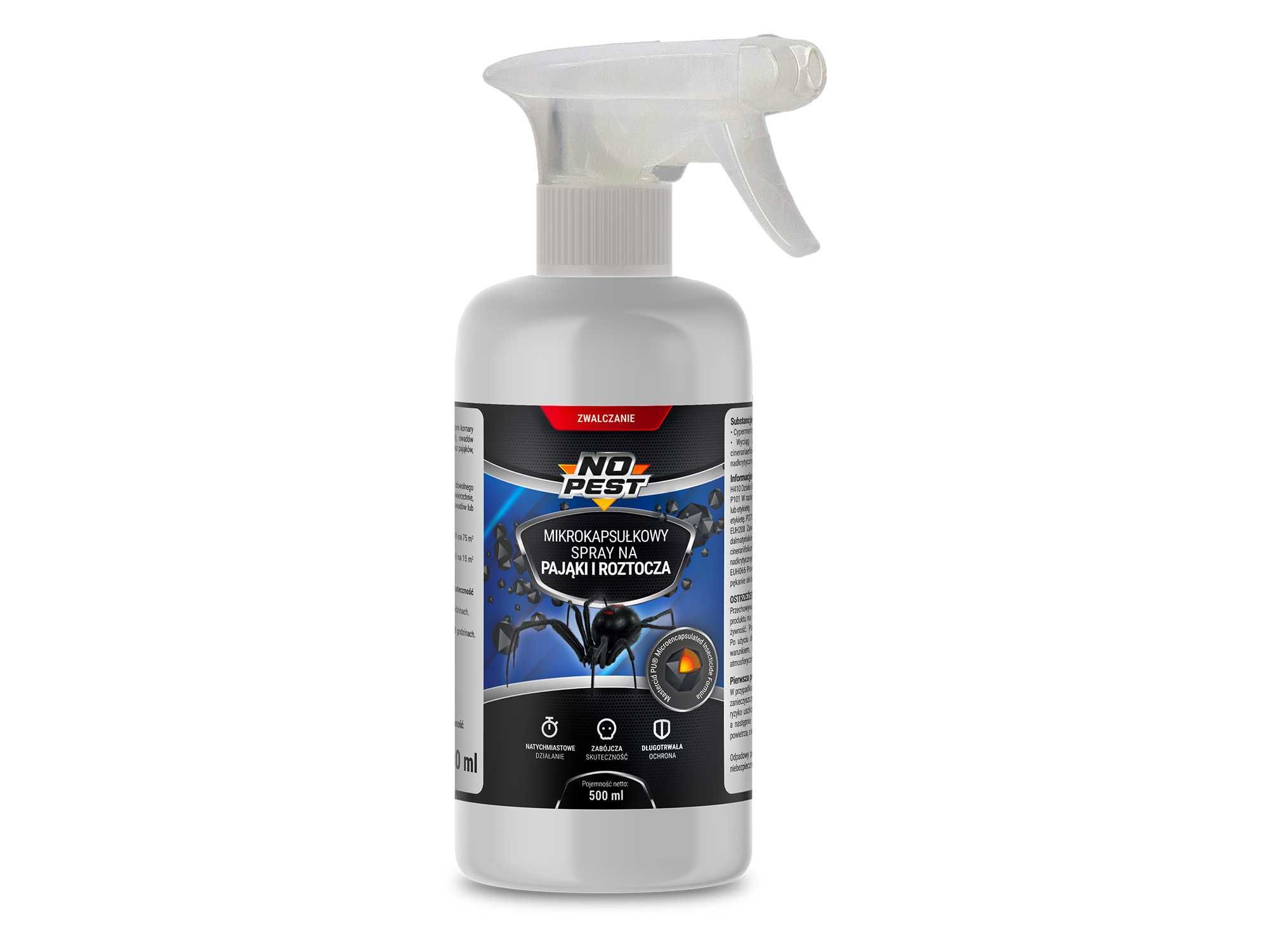Mikrokapsułkowy spray na pająki i roztocza No Pest 500ml