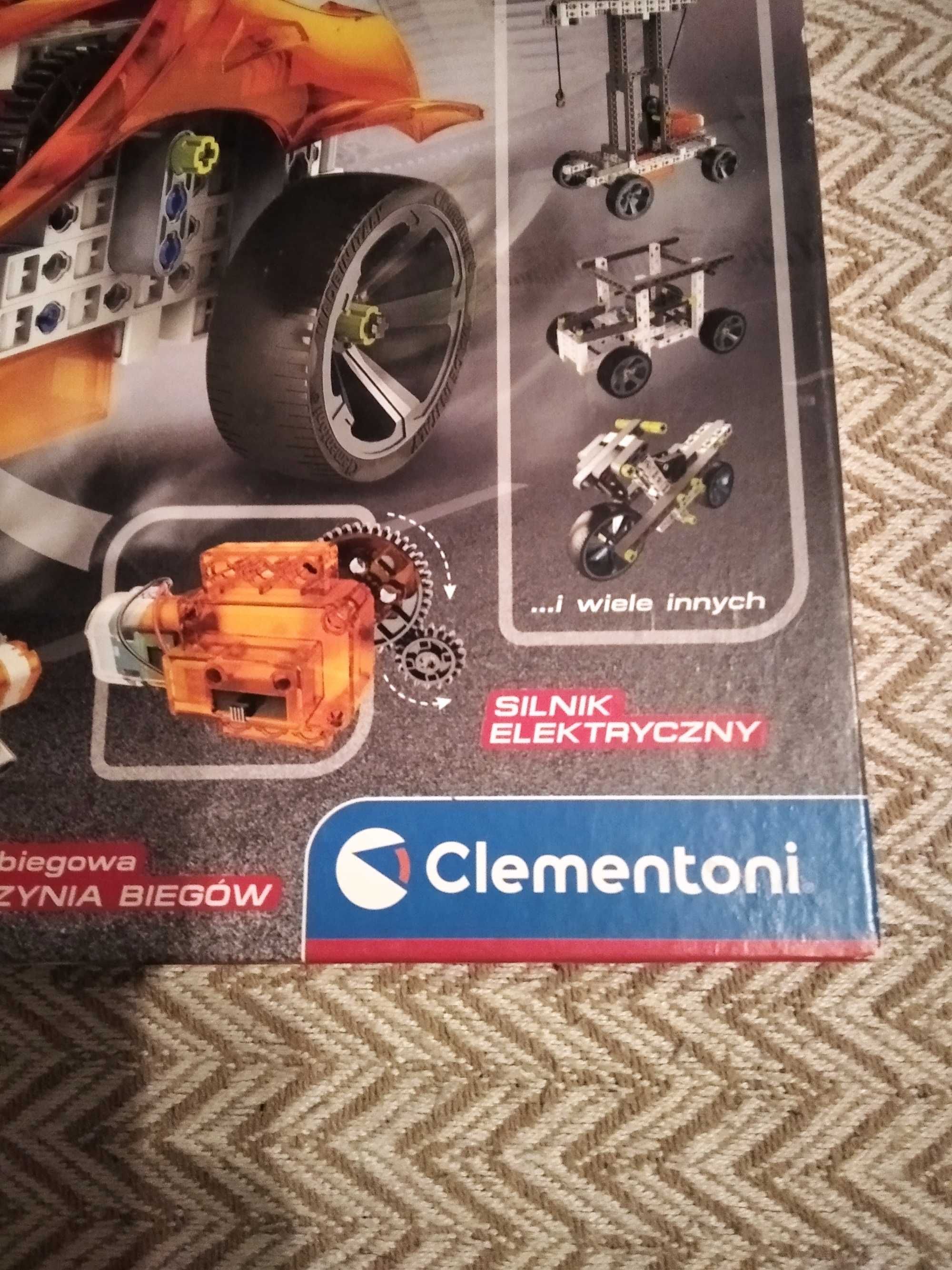 Mechanics Clementoni,klocki konstrukcyjne,silnik.