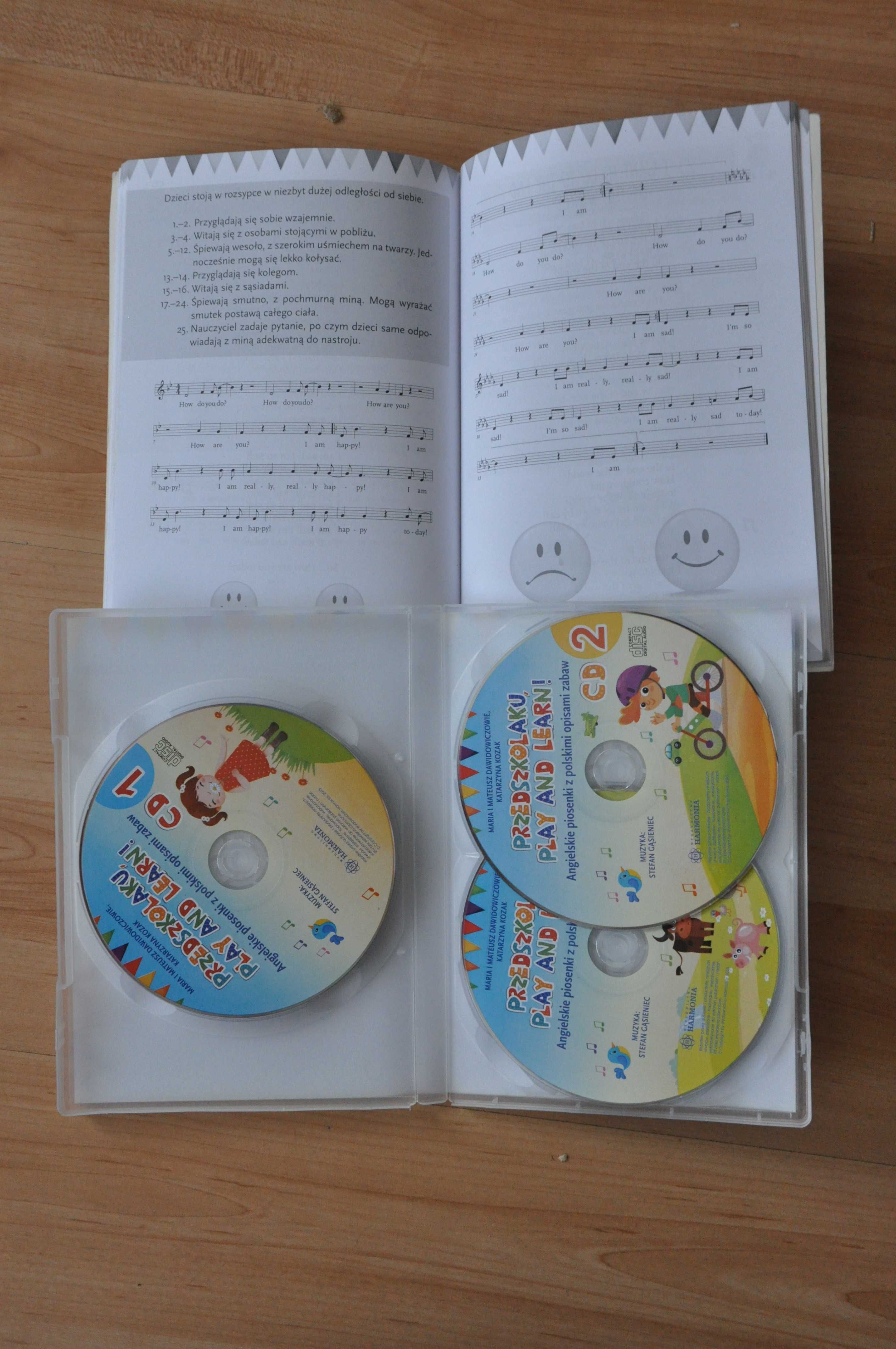 Przedszkolaku, Play and learn! - książka + 3 płyty CD