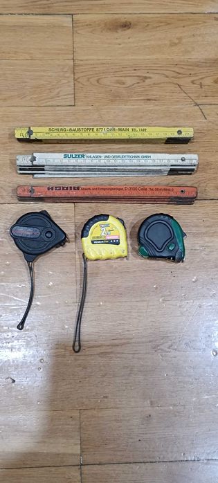 Metrówki zwijane i drewniane