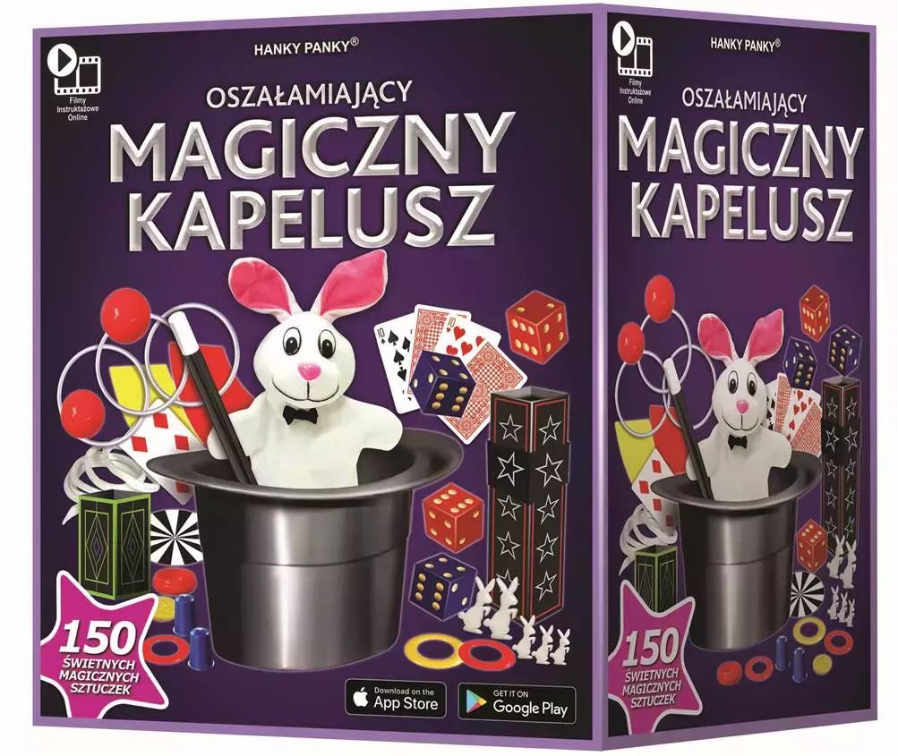 Magiczny kapelusz z króliczkiem 150 sztuczek