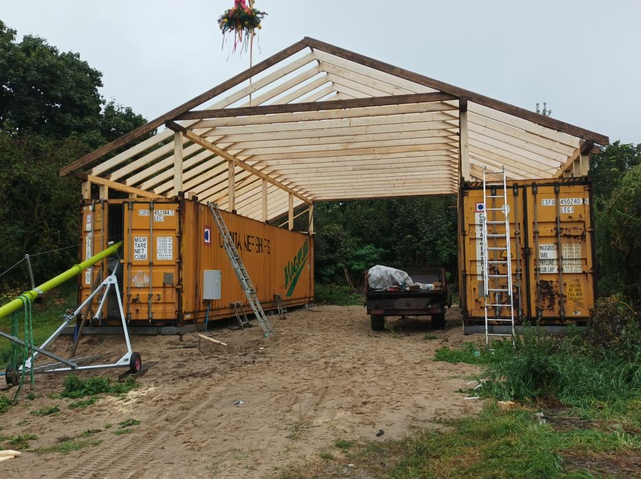 Wiata, hala, zadaszenia kontenerowe