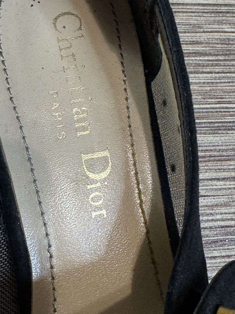 туфлі-лодочки Christian Dior Mary Jane з сітки та замші, оригінал