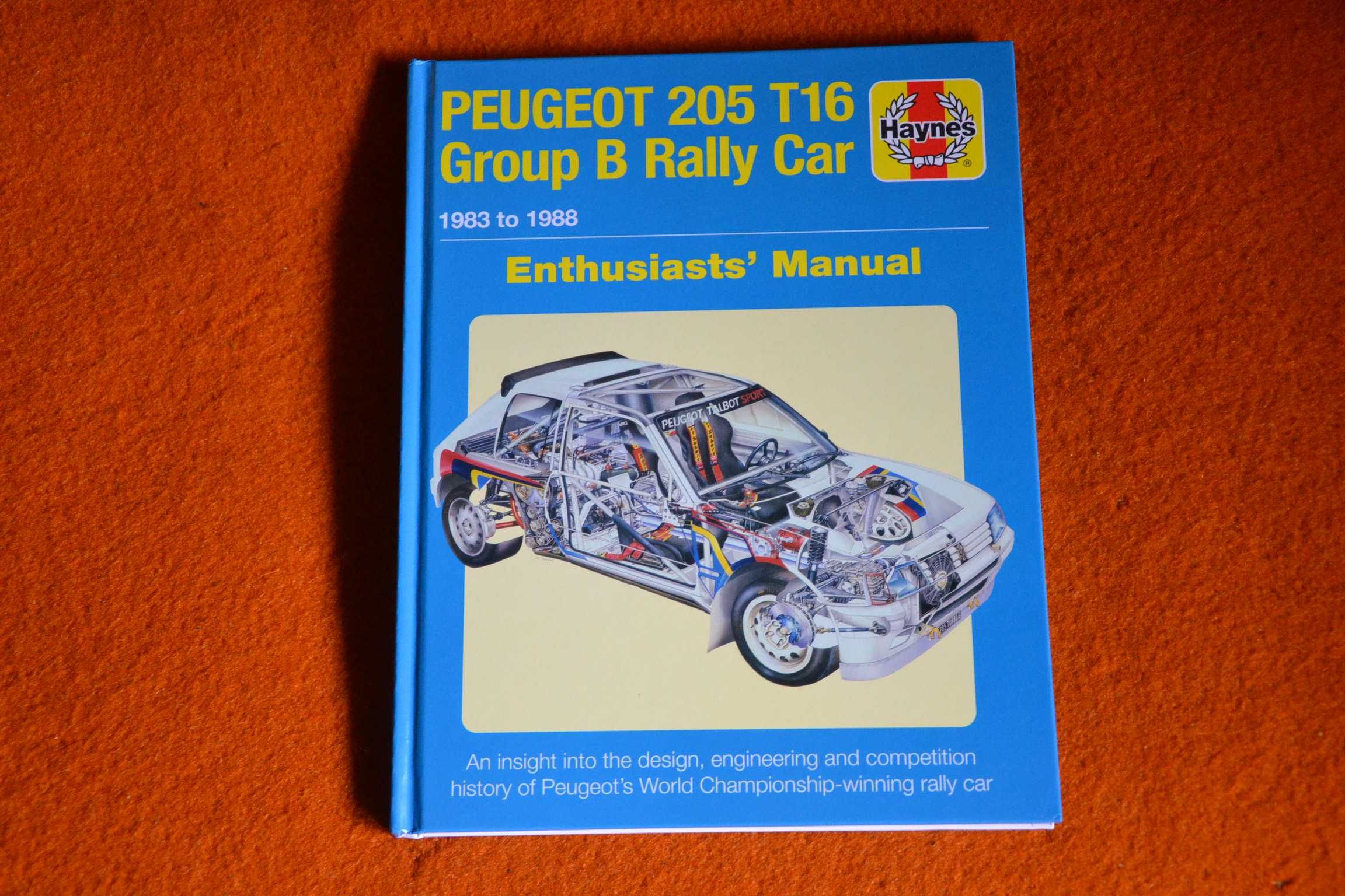 album WRC Peugeot 205 T16 83 88 Group B Haynes Manual