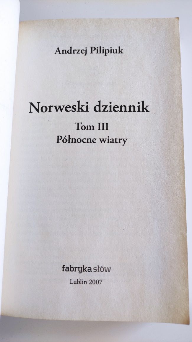 Norweski dziennik Andrzej Pilipiuk północne wiatru 3 dla młodzieży