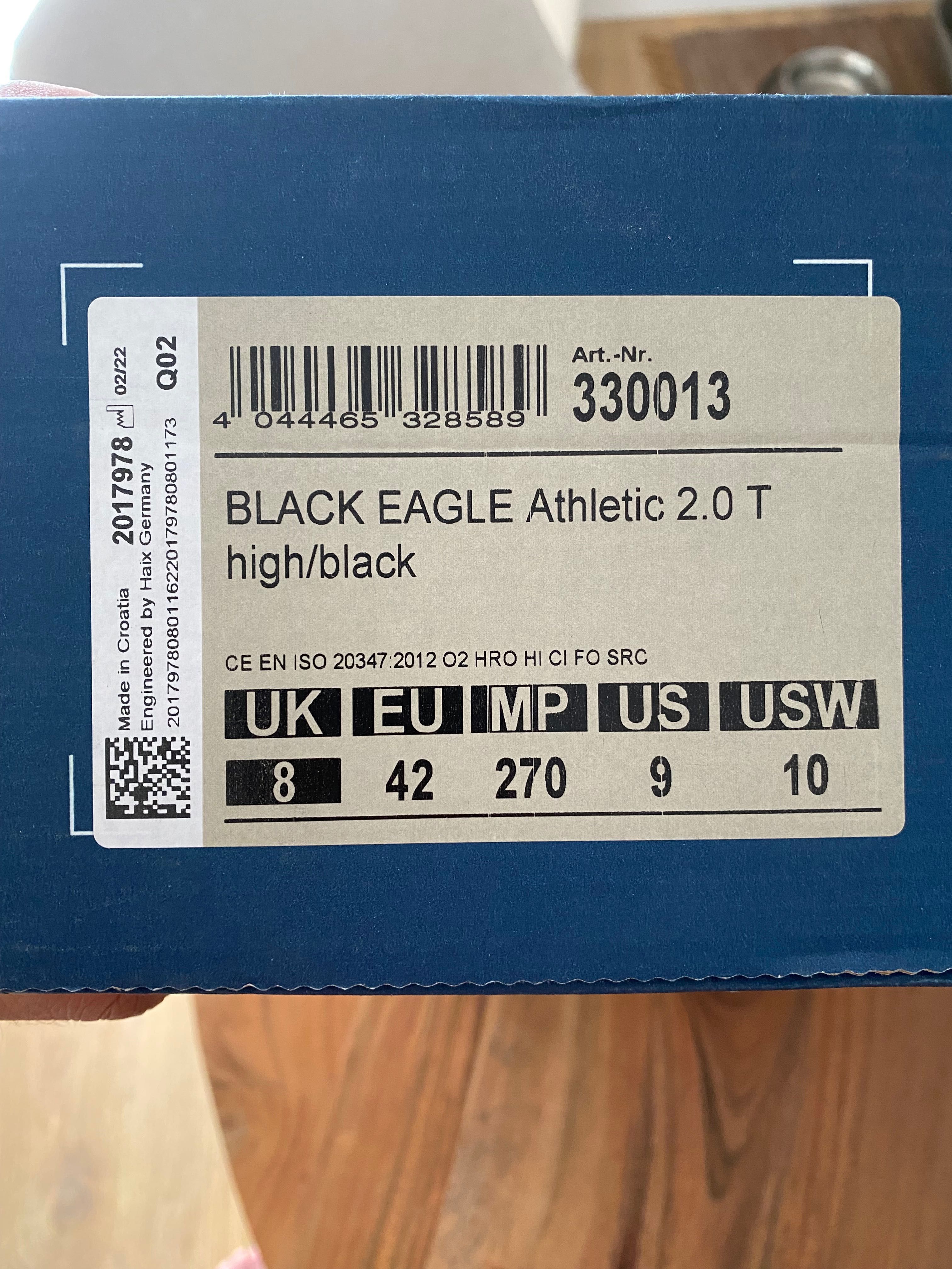 Botas Haix Eagle Athletic 2.0 high/ black tam 42