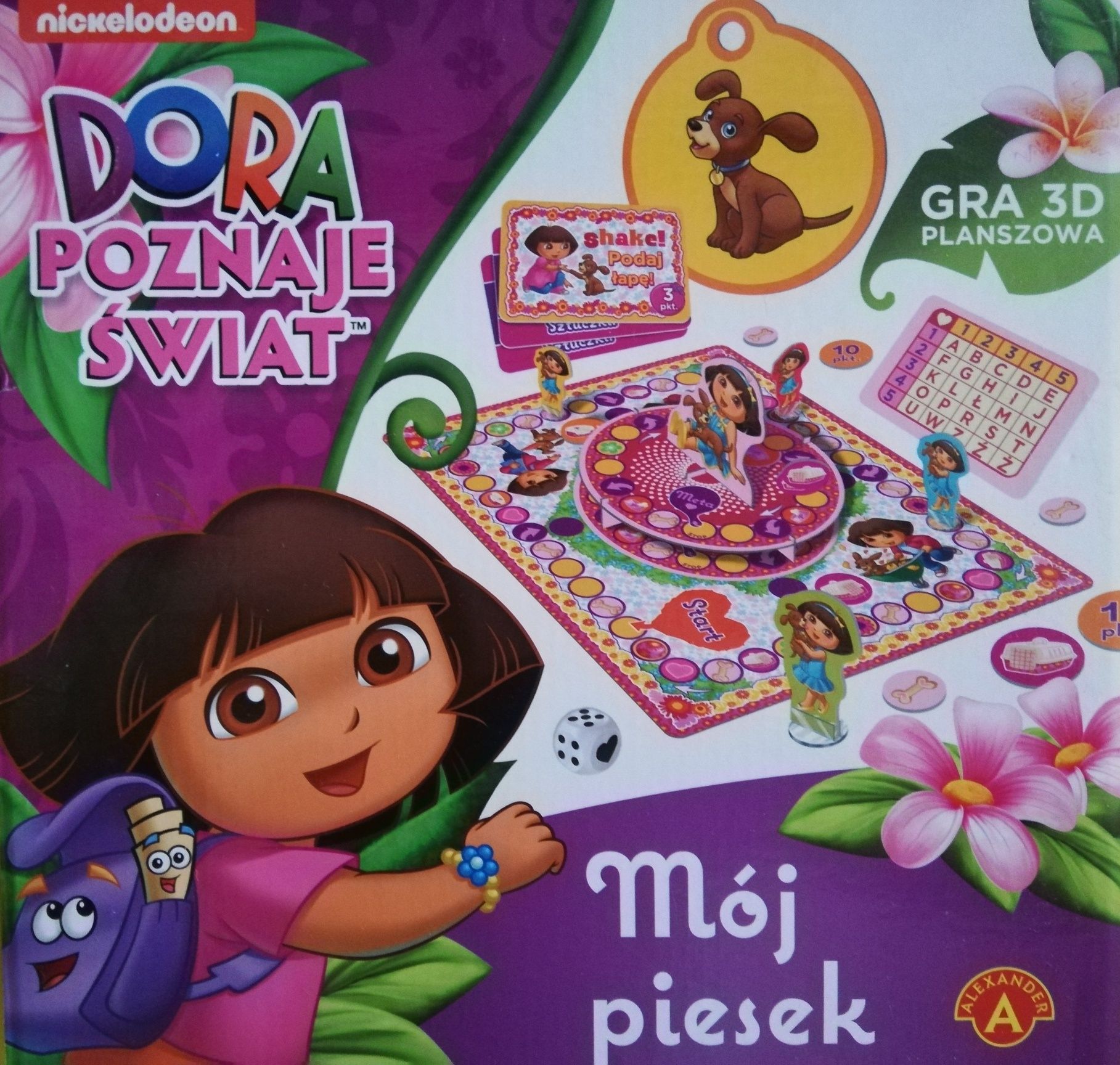 Dora poznaje świat - lalka i gra planszowa 3D