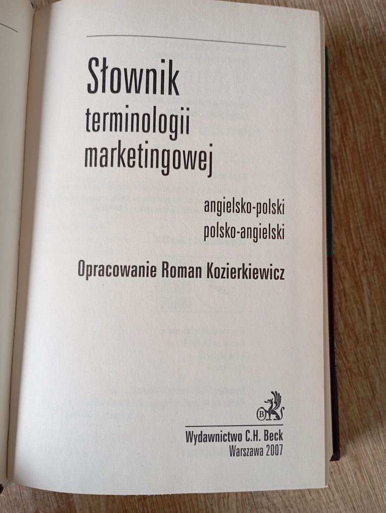 Słownik terminologii marketingowej (PL-ENG, ENG-PL)