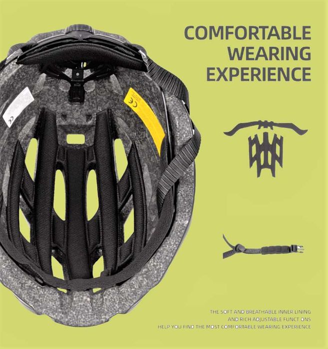 Kask rowerowy u-lekki bezpieczny unisex rozmiar L