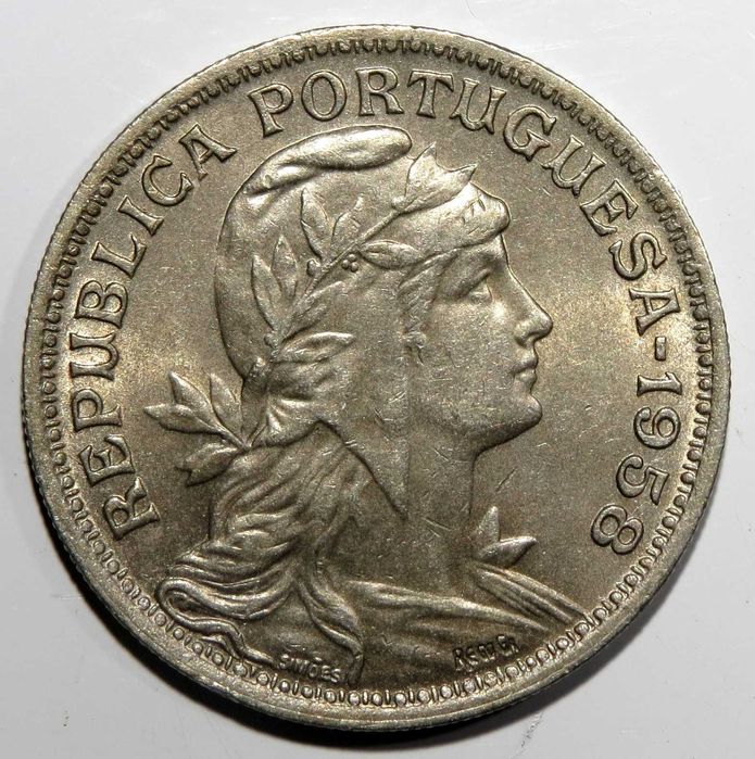 Republica Portuguesa - 50 Centavos 1958 e 1959 3,5 e 6€