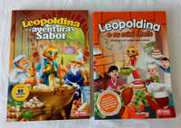 2 livros Culinária histórias da Leopoldina. Missão Sorriso Continente
