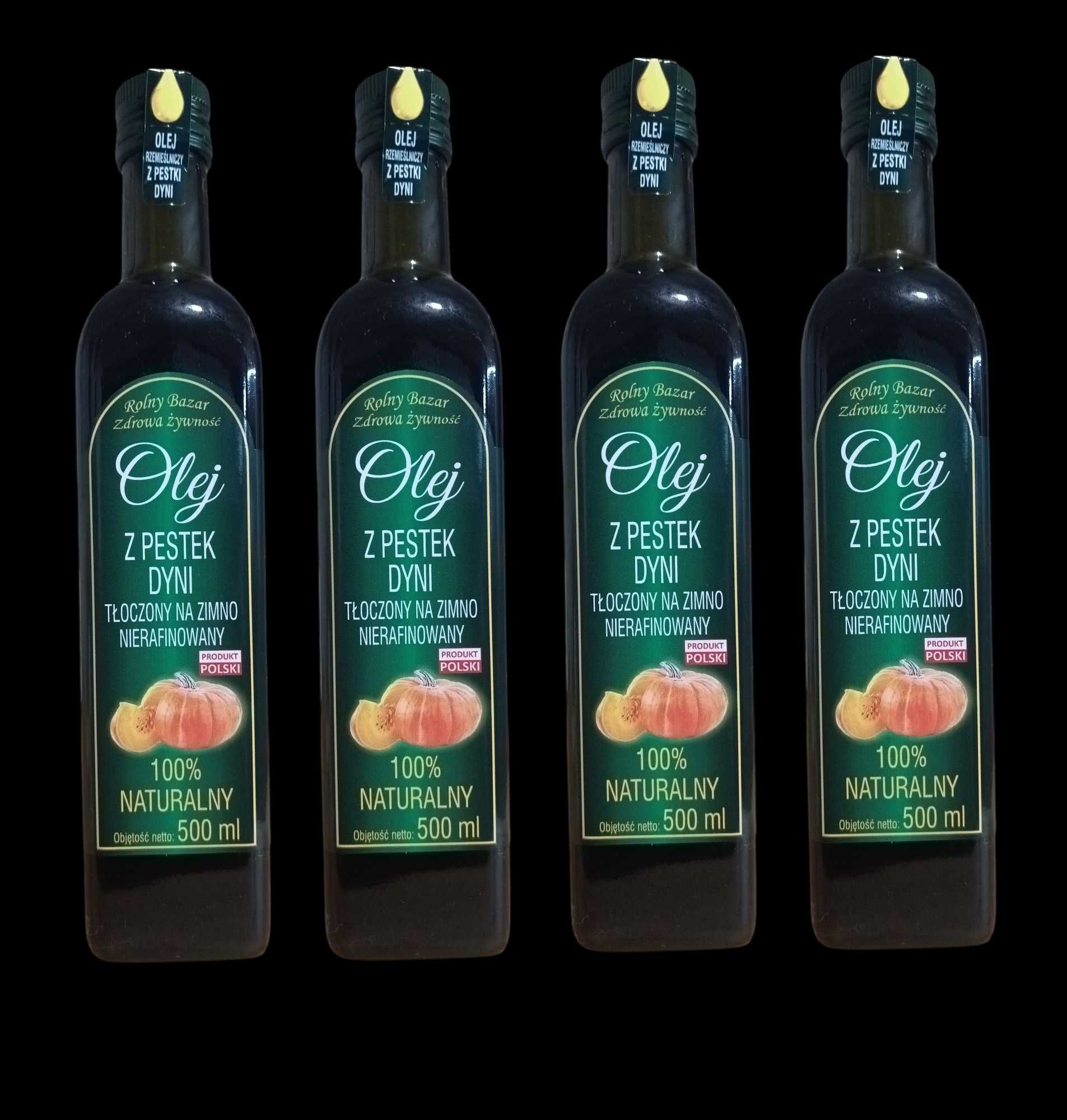 Olej z pestek dyni tłoczony na zimno 4 x 500 ml