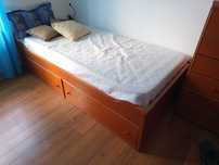 Cama solteiro 190 por 90 dupla - faz cama de casal