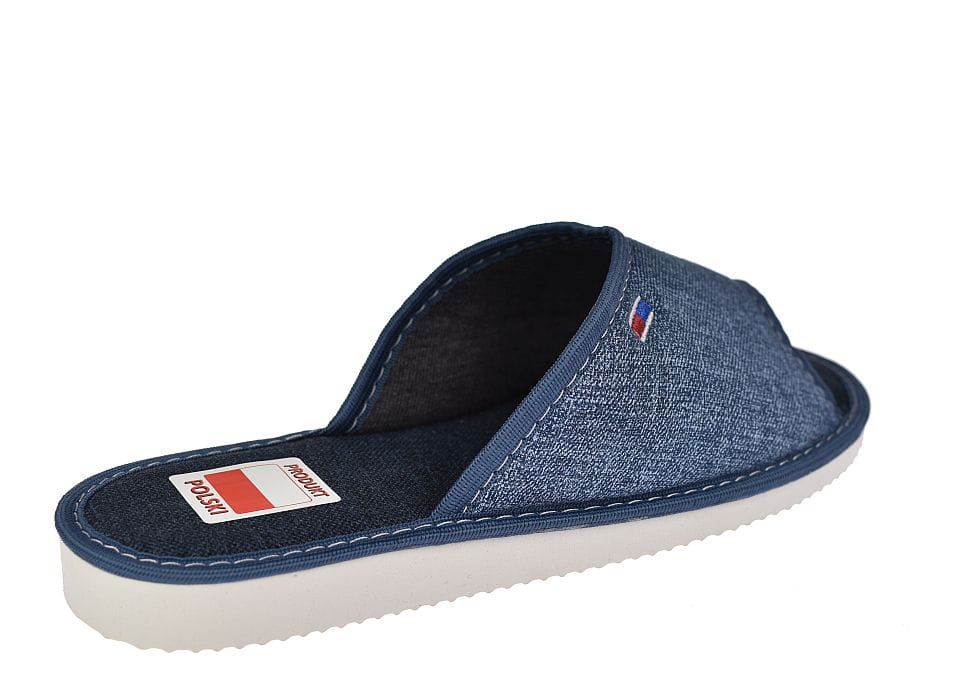 Kapcie domowe damskie  bez palców jeans 097 rozm. 41