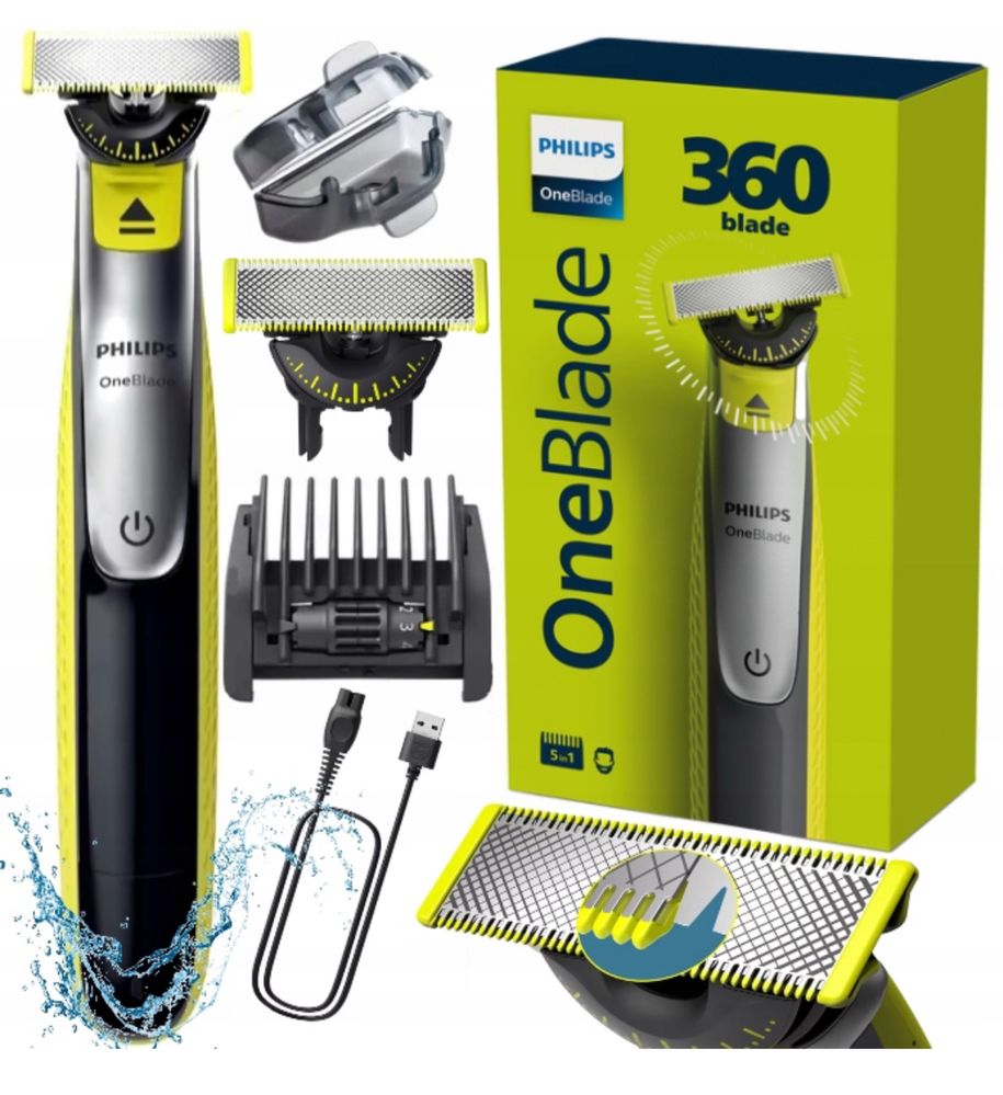 Maszynka PHILIPS One Blade 360 Face - 5w1 - nowa, zaplombowana