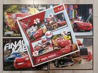 Trefl zestaw 3 kompletów puzzli 4 w 1 autka Disneya Zygzak McQueen