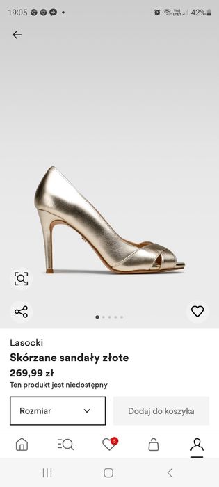 Nowe sandałki skórzane 38 rozmiar