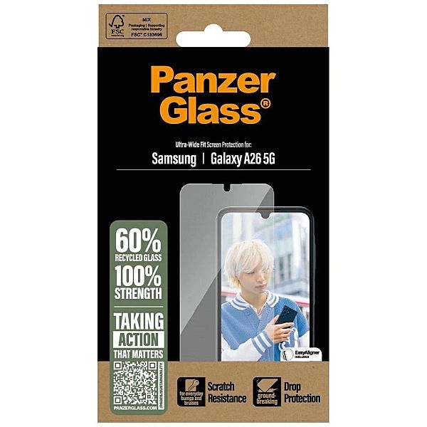 Szkło hartowane PanzerGlass Ultra-Wide Fit na Samsung Galaxy A26/5G -