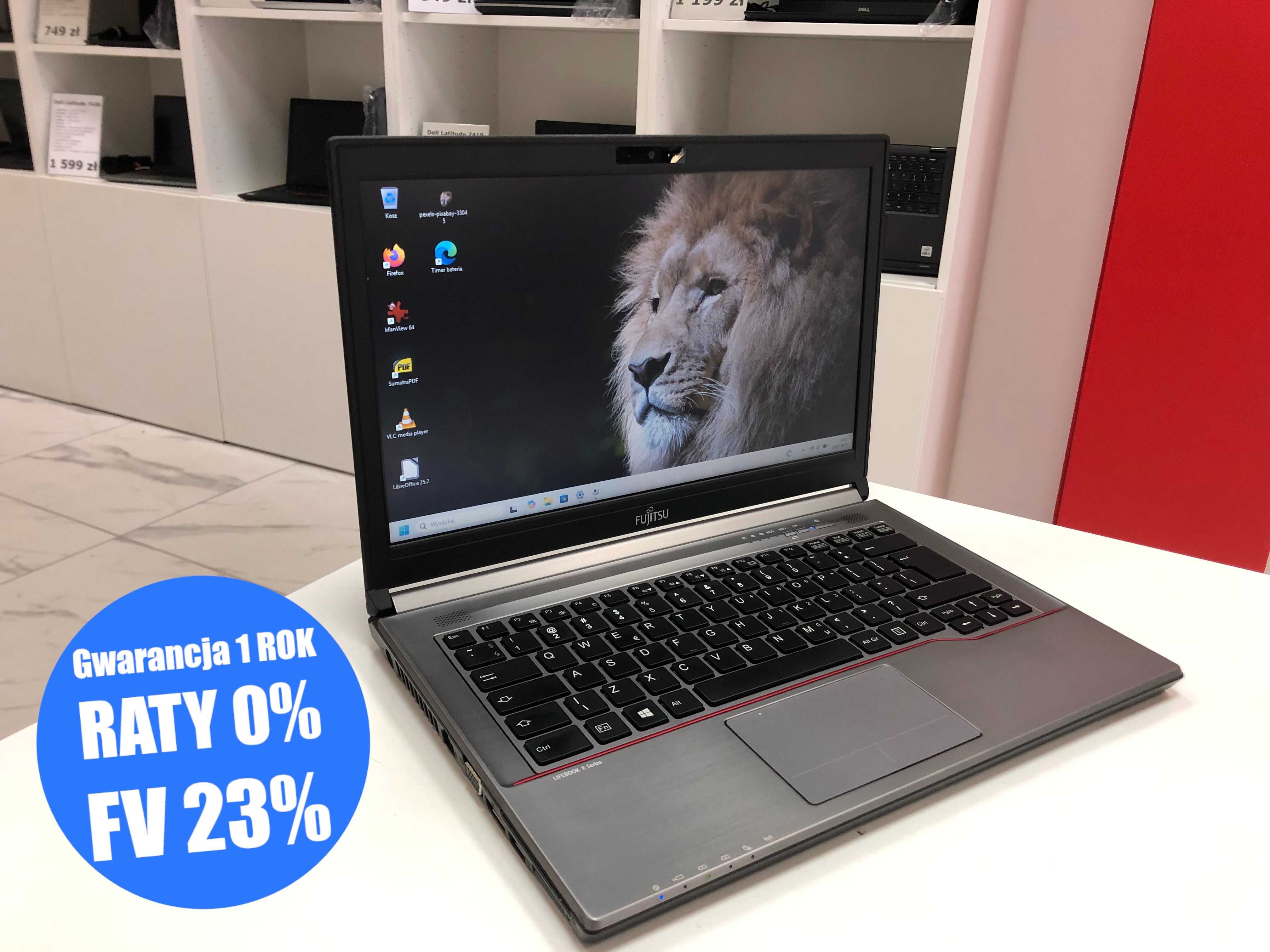 Biznesowy Fujitsu LifeBook E746 14" i5 16GB Matowy SSD Kamera Kl. A