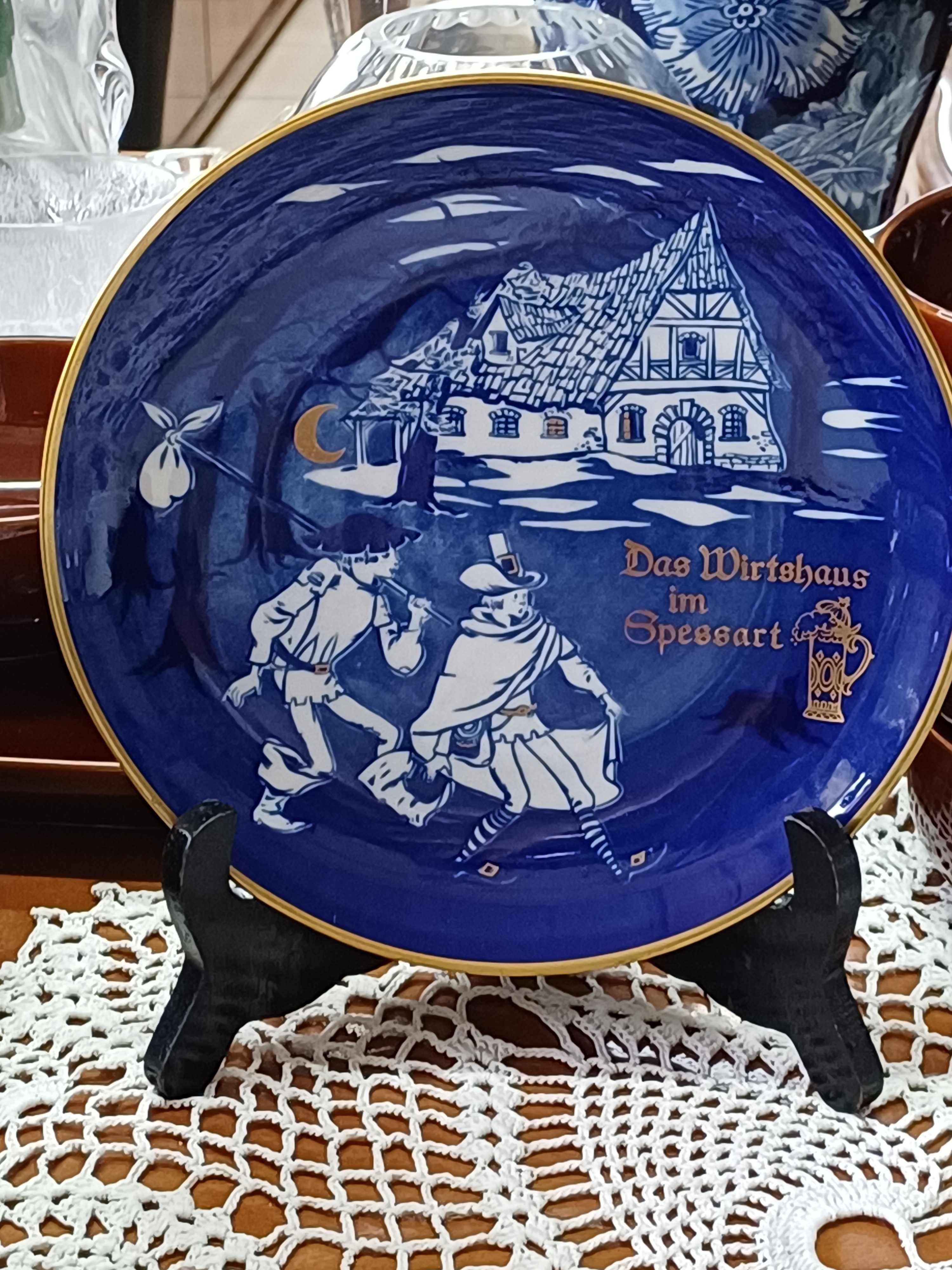Patera porcelana Fine China Reichenbach Echt kobalt (P.459)
