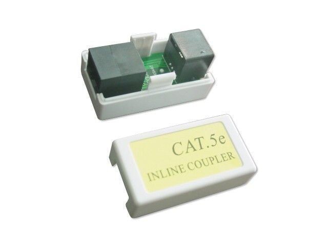 Gembird łącznik sieciowy RJ-45 żeński Cat 5e, biały