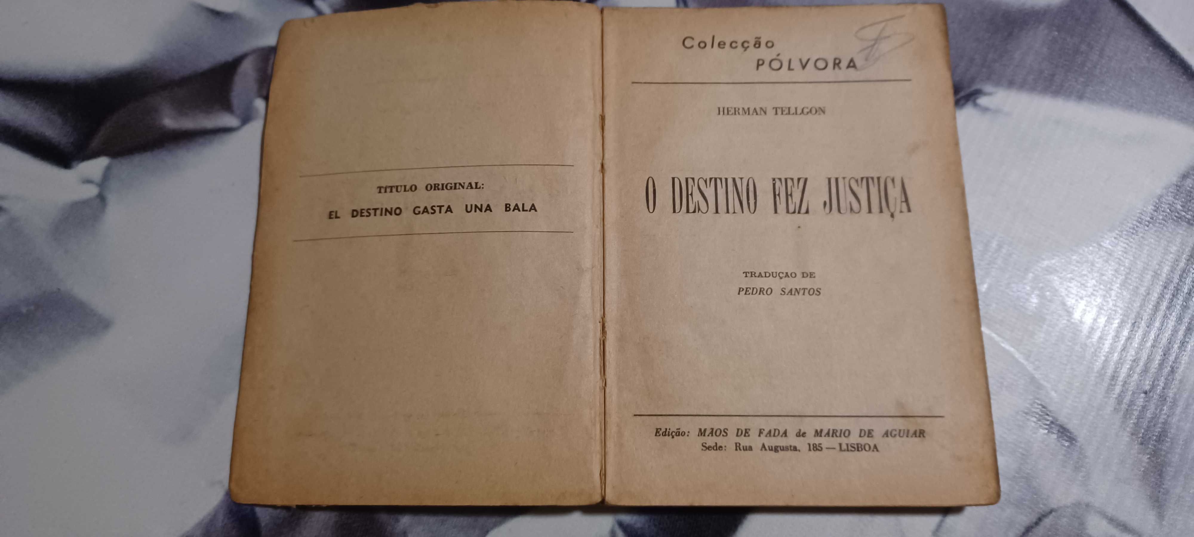 Livro _O Destino Fez Justiça_ de Herman Tellgon