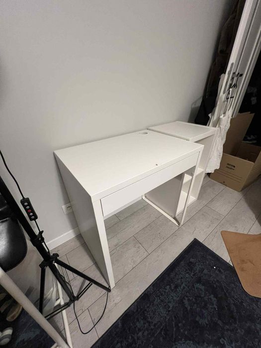 Toaletka MICKE biureczko ikea biała