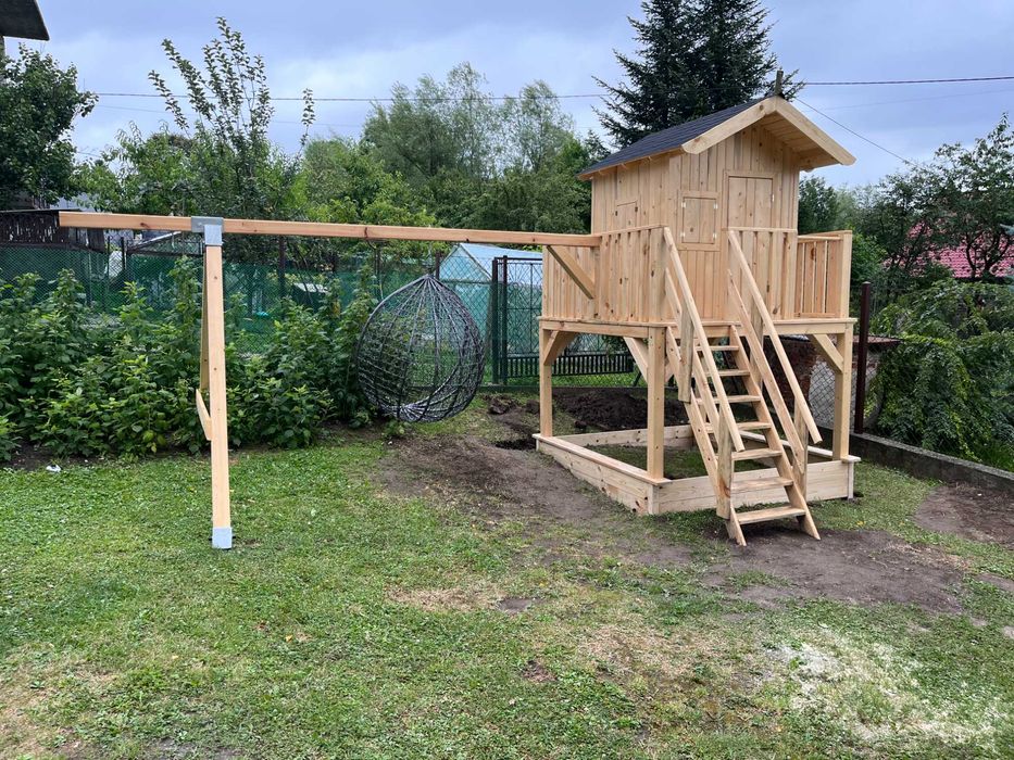 Place zabaw i huśtawki z drewna – na zamówienie!