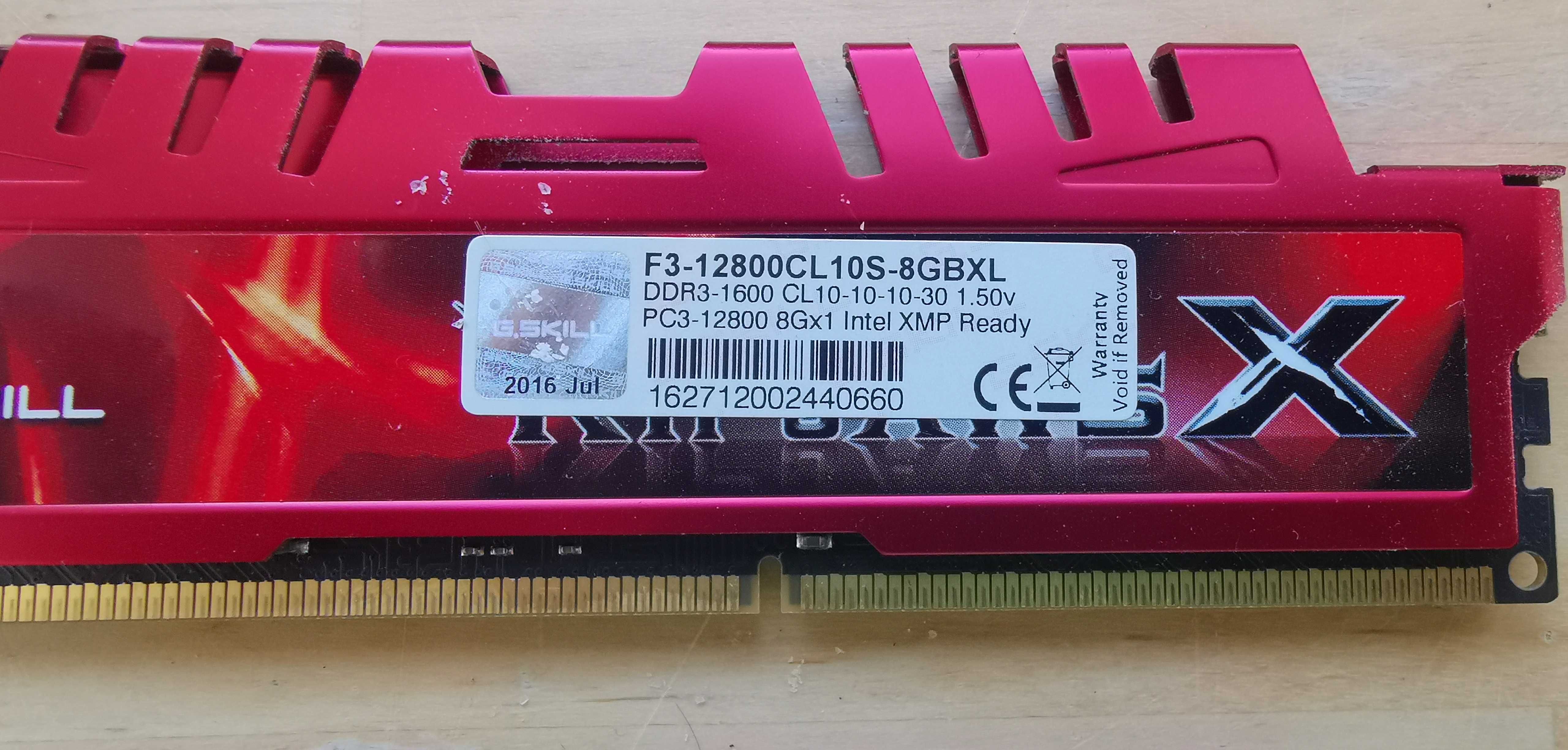 Memória RAM G Skill DDR 3 - Ripjaws X - 2x8Gb - 16Gb