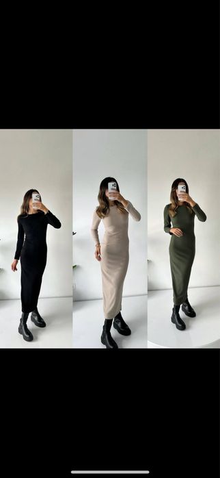 Платье ангора рубчик теплое