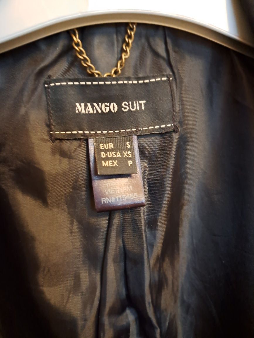 Płaszcz czarny Mango S-ka