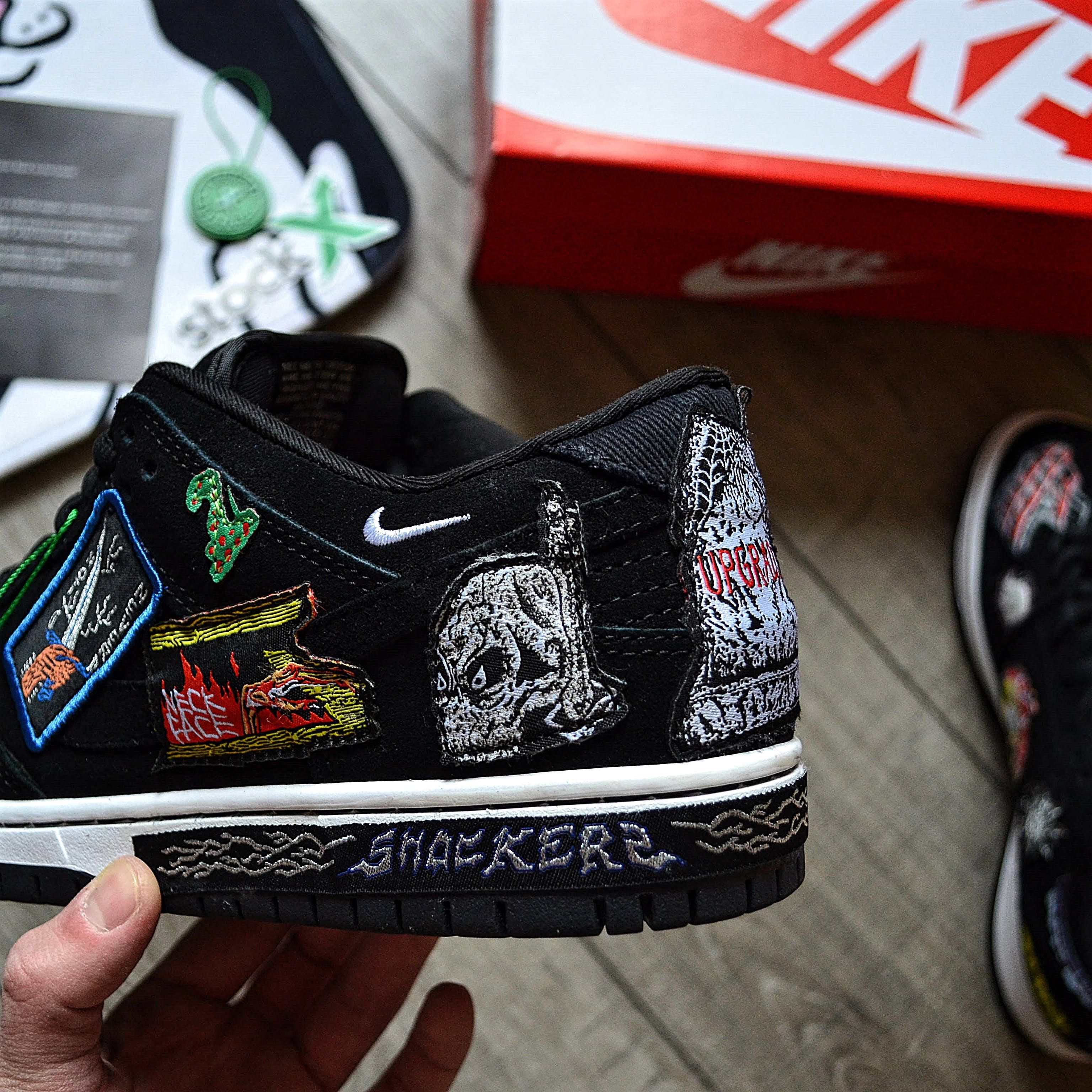 Мужские кроссовки Nike Neckface x Dunk Low Pro SB 'Black' 40-45