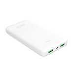Powerbank Puro White 10000mAh 12W 2xUSB-A + USB-C - biały