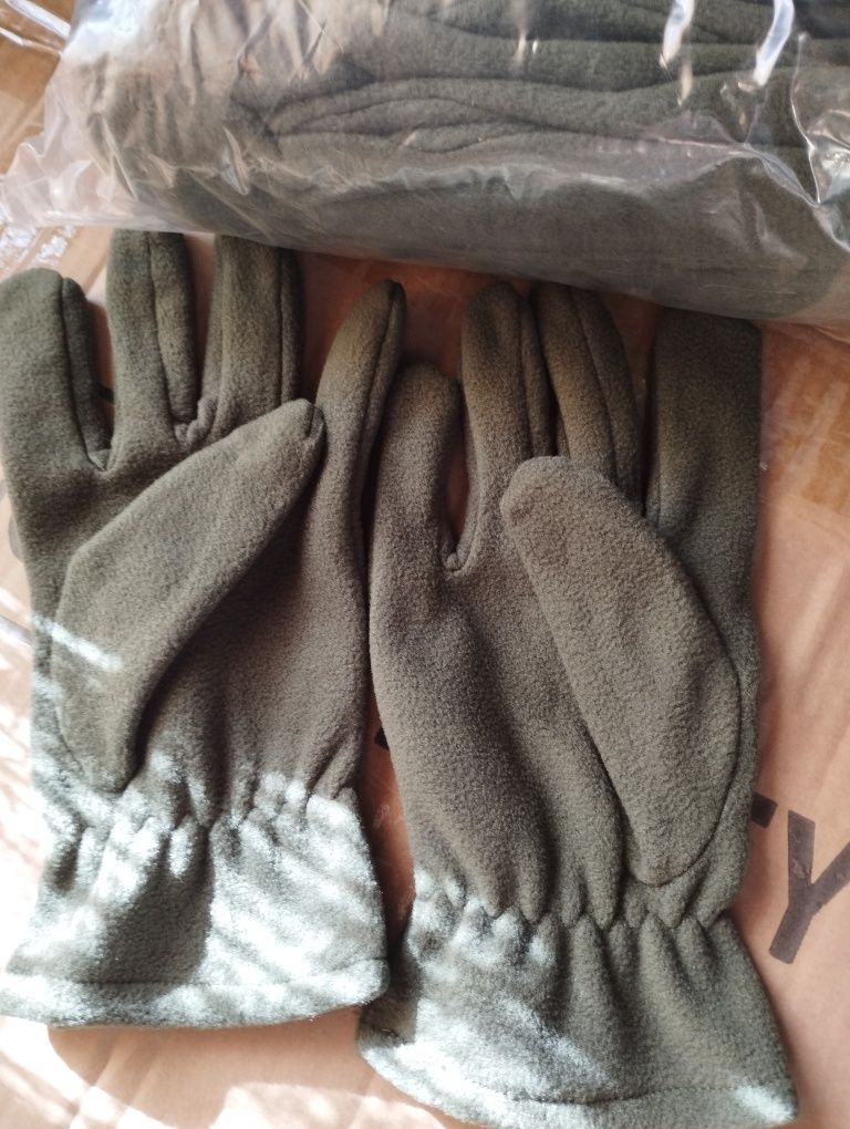 Флісові рукавиці, рукавиці хакі, теплі рукавиці