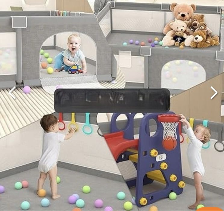 Великий дитячий манеж XXL, ігрова зона для дітей