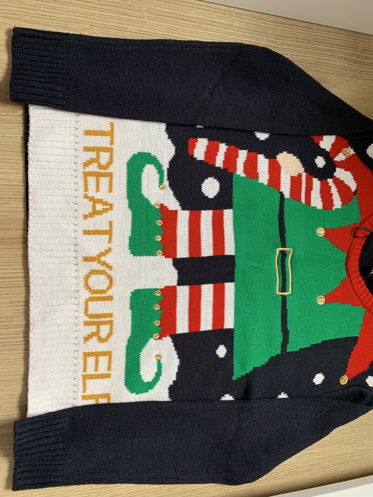 Sweterek swiateczny damski H&M r. XS