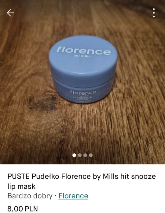 PUSTE pudełko Florence by Mills hit snooze lip mask