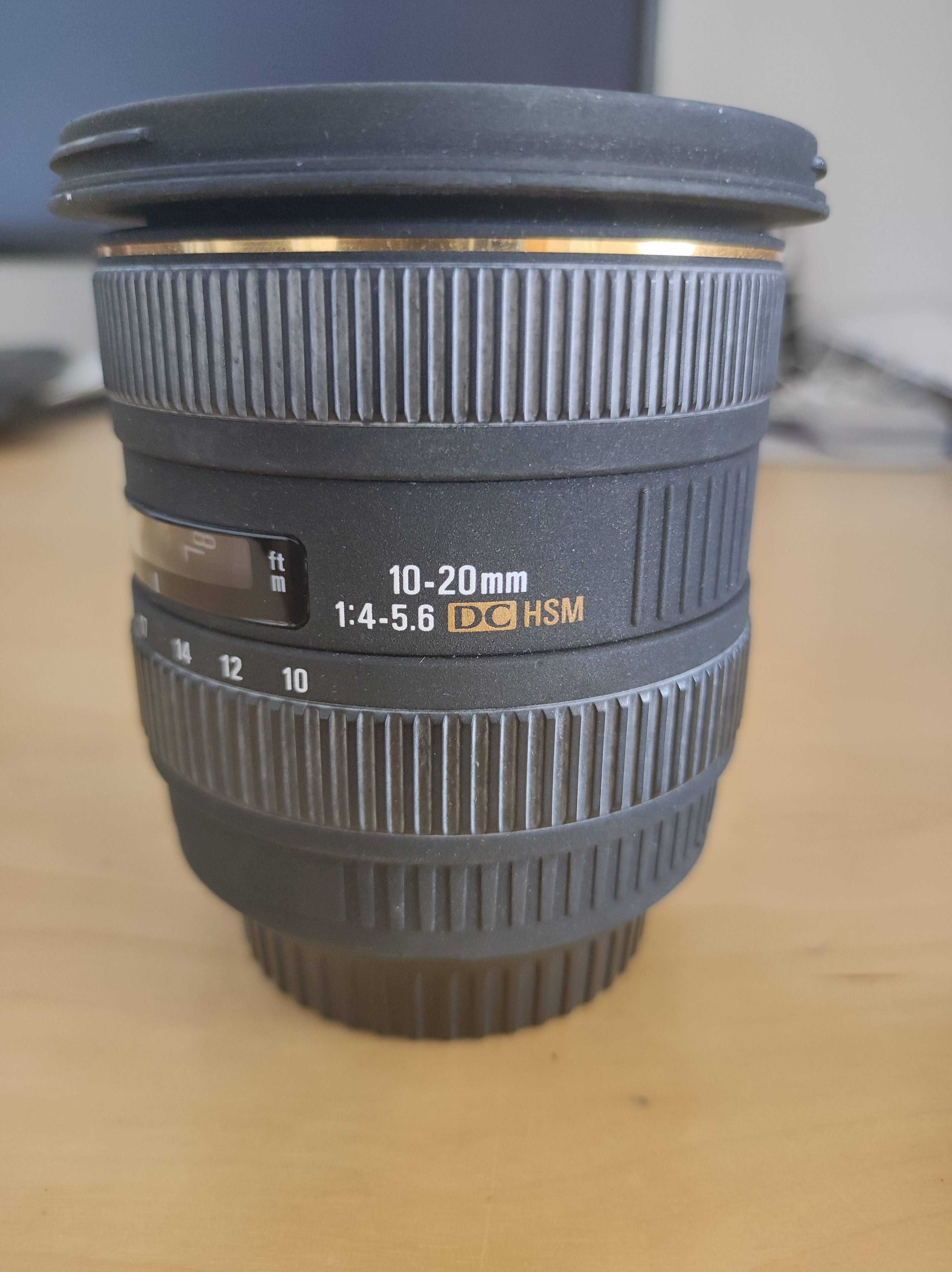 Objectiva Sigma 10-20mm F4-5.6 EX DC HSM, para CANON EF-S