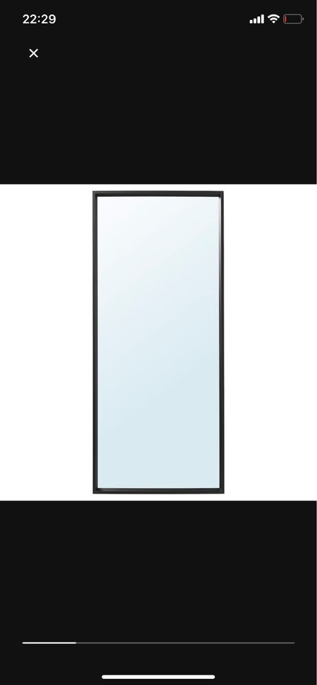 Espelho mirror in black color