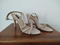 Sandalias  beje mango nº 37