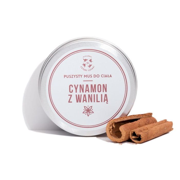 Cynamon z Wanilią - naturalny mus do ciała, Cztery Szpaki, 150 ml