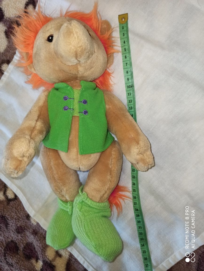 Мягкая игрушка ослик, мишка, ёж, собачка, динозаврик, слоник