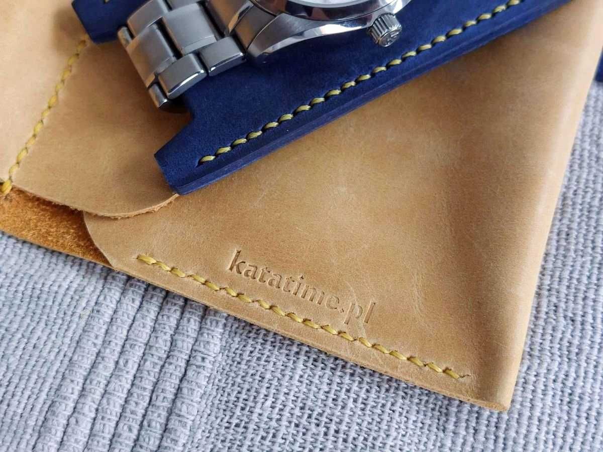 ETUI podróżne na 2 zegarki, skóra - IDEALNY PREZENT (roller bag)
